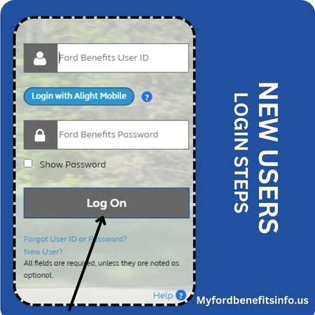 MyFordBenefits Login steps
